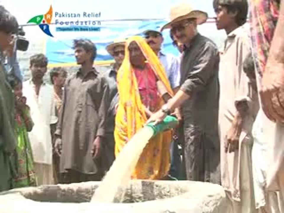 Chairman PRF Haleem Adil Sheikh visited Drought affected village Ropeo Bhel on 14.05.2014