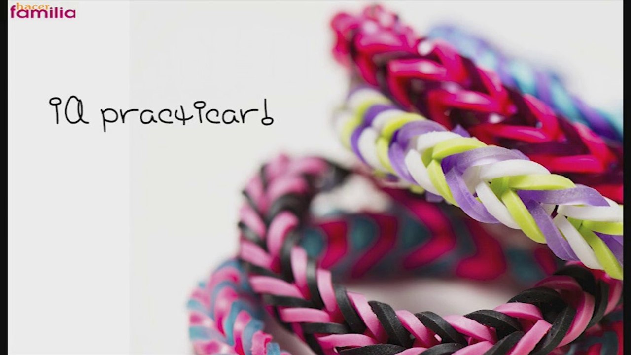 Pulsera de gomitas. Cómo hacer una pulsera de g...