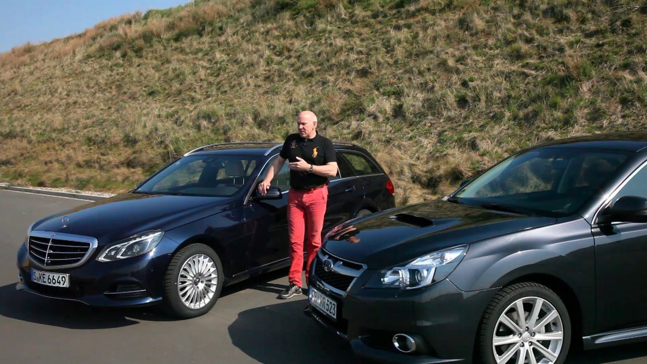 Subaru Legacy & Mercedes E-Klasse im Vergleich