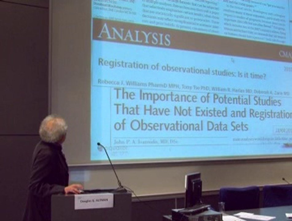 Douglas G Altman, Observational Studies