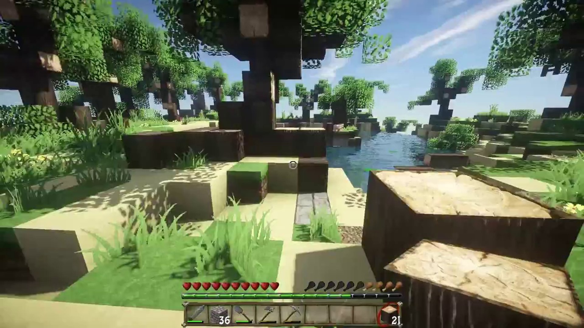 Plane Crash Minecraft Beautiful Survival Island Ep 1 Video Dailymotion - roblox plane crash part 1