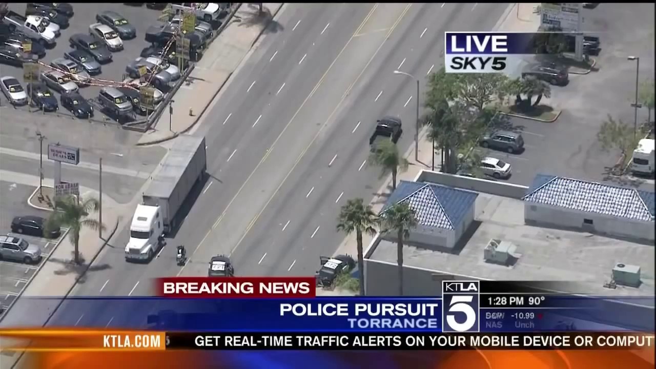 Southern California Police Pursuit Ford Truck Attempted Suicide