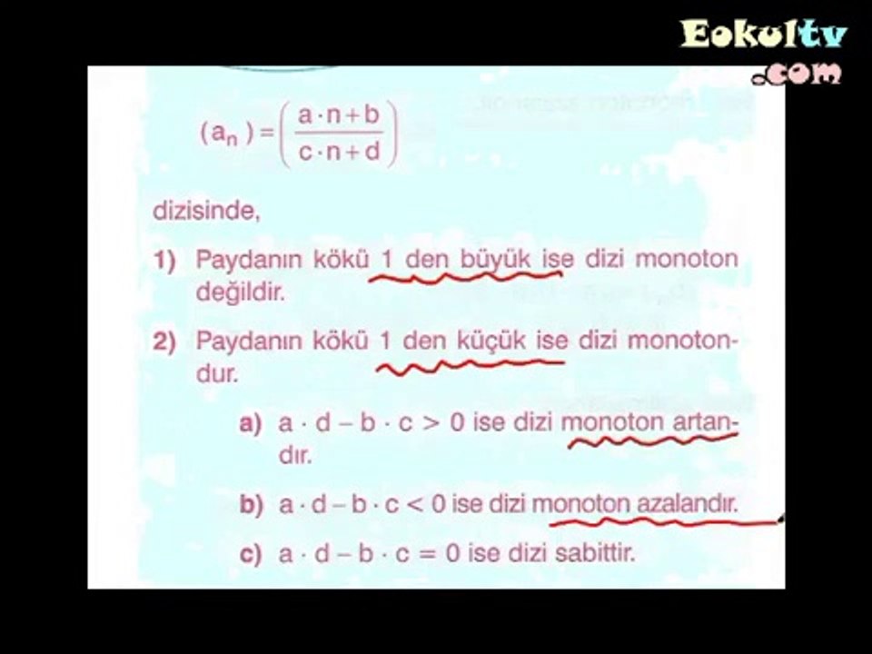 Diziler Konu Anlatımı 11. Sınıf Matematik Ekol Hoca Lys