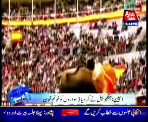 Bull injures three men