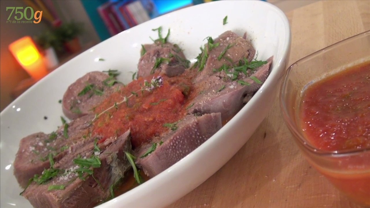 Recette de Langue de boeuf, sauce piquante - 750 Grammes