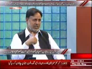 Aaj Ki Baat (Opposition Leader Punjab Mian Muhammad Rasheed Se Khasusi Guftgu) 22 May 2014