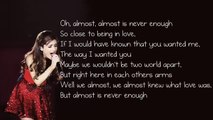 Ariana Grande feat. Nathan Sykes | Almost is Never Enough (Paroles / Lyrics)