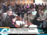 Representantes y docentes rechazan consulta educativa en Mérida