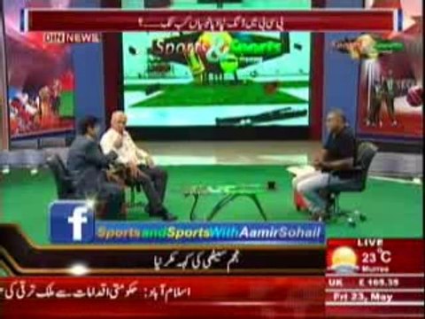 Sports & Sports with Amir Sohail (PCB Ko Jhoot Aur Siasat Se Kab Tak Chalaya Jaye Ga ) 23 May 2014