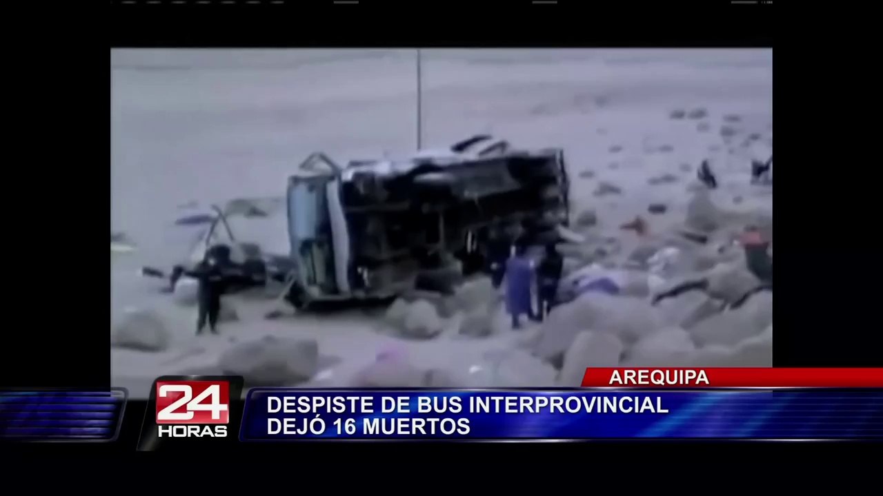 Aumentan a 16 el número de fallecidos tras despiste de bus en Arequipa