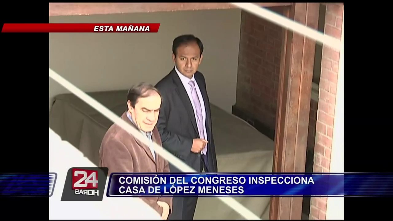 Comisión del Congreso inspecciona casa de López Meneses en Surco