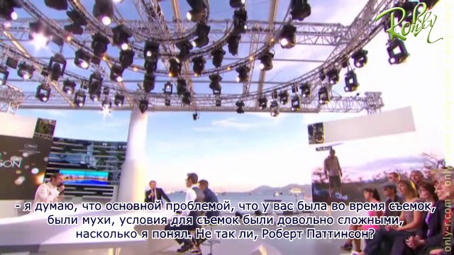 Роб и Гай Пирс на шоу Le Grand Journal (русские субтитры)
