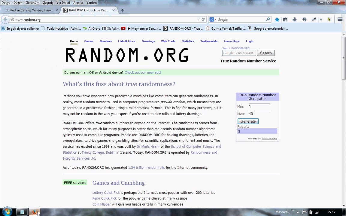 Tuzlukurabiye org Hediye çekilişi