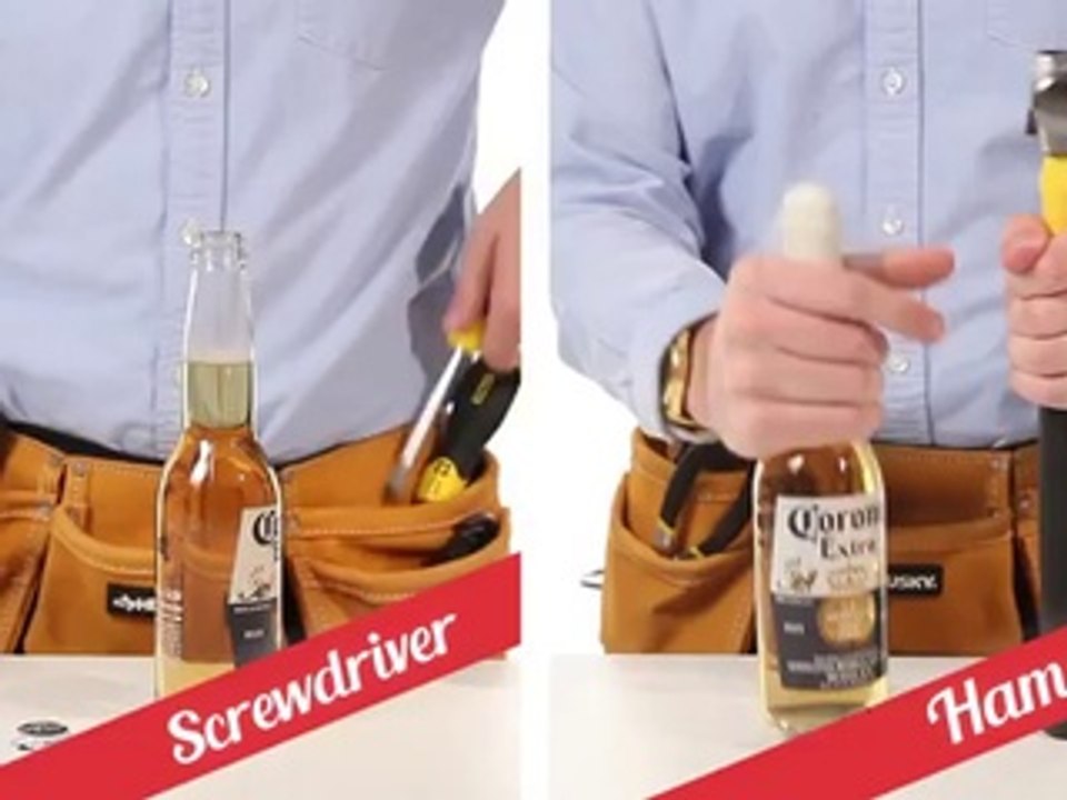 Increíbles formas de abrir una botella