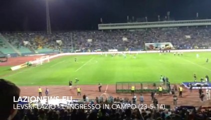 LEVSKI-LAZIO - Le festa e l'ingresso in campo delle squadre
