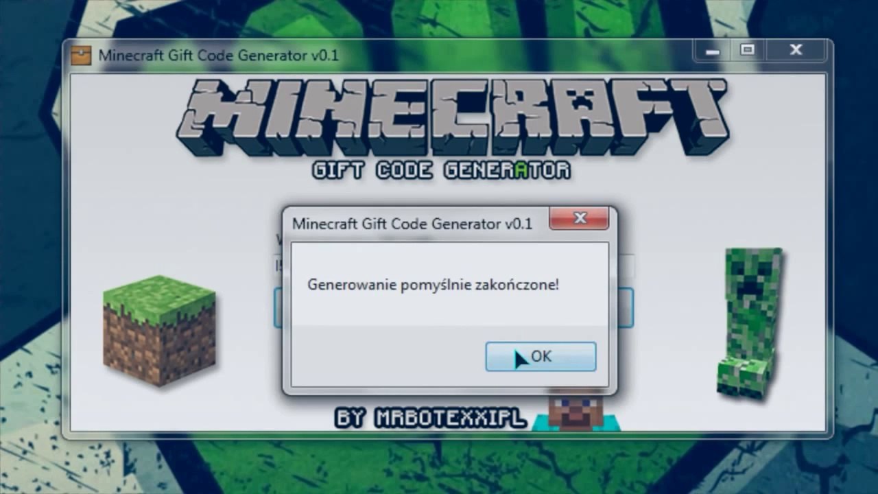 Minecraft Gift Code Generator Free! Udpate !