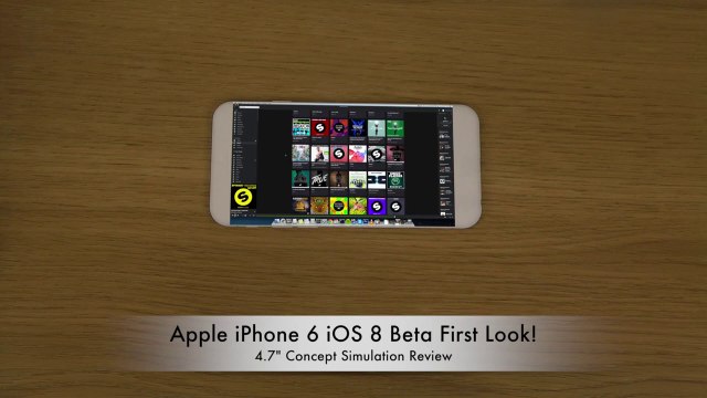 Apple iPhone 6 iOS 8 Beta First Look - 4.7 Concept Simulation Review