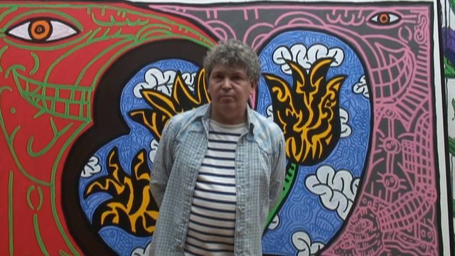 Robert Combas poses for Klaus Guingand - 2008