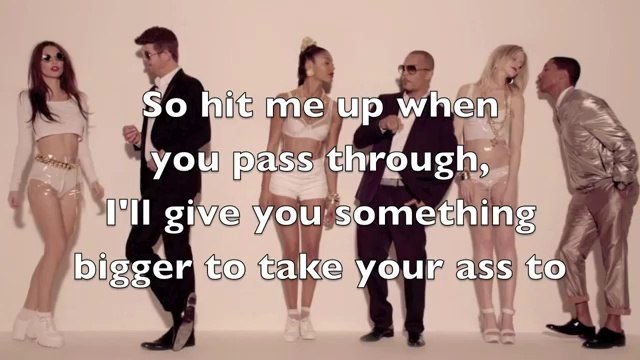 Robin Thicke feat. T.I. & Pharrell Williams | Blurred Lines (Paroles / Lyrics)