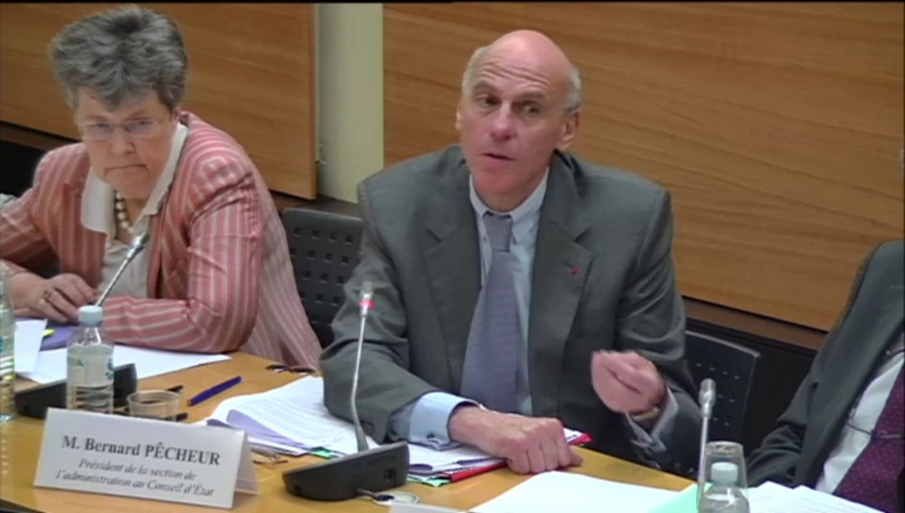 Audition de  M. Jean-Marc Sauvé, vice-pdt du Conseil d'Etat - Jeudi 22 Mai 2014