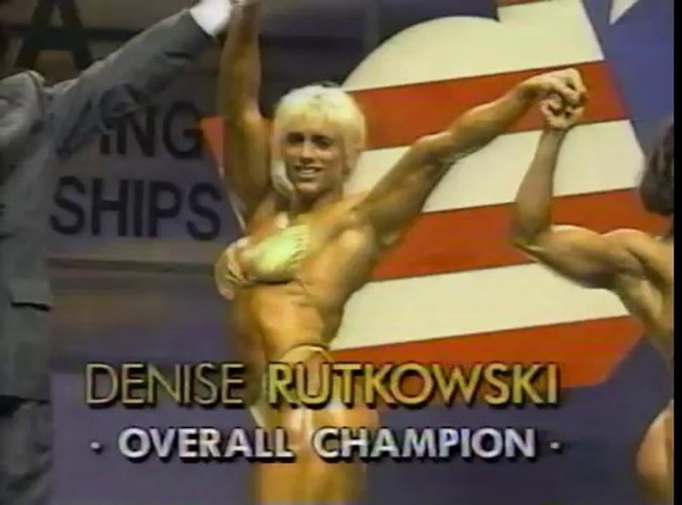 Female bodybuilder Denise Rutkowski
