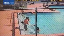 Children electrocuted in pool! Terrifying video!