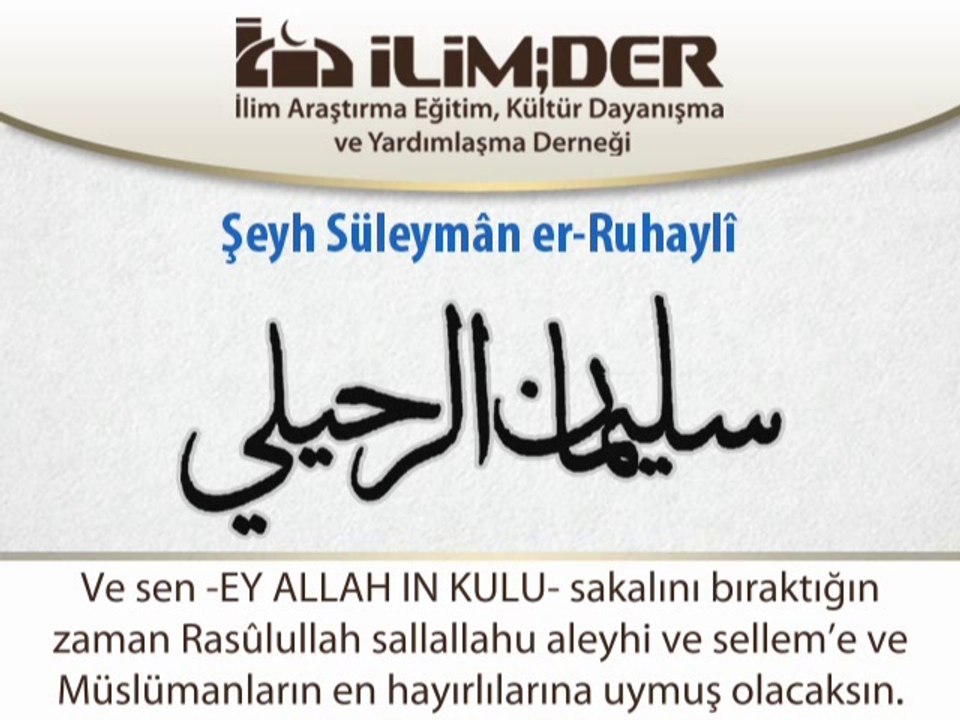 Sakal Allah'ın Dinindendir