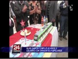 Alan García celebró a lo grande su cumpleaños junto a dirigentes vecinales