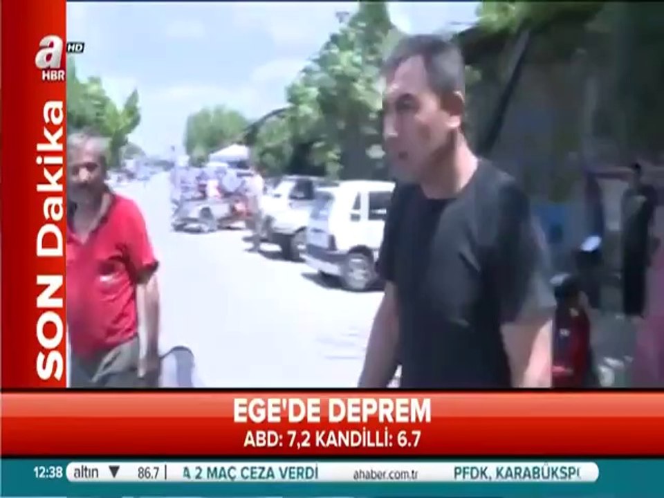Mahalleli anlattı: Kayalar sallandı FM HABER