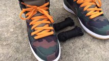 [wombazaar] Nike Dunk SB High _Camo_ _510_ _FiveOneO_ on feet