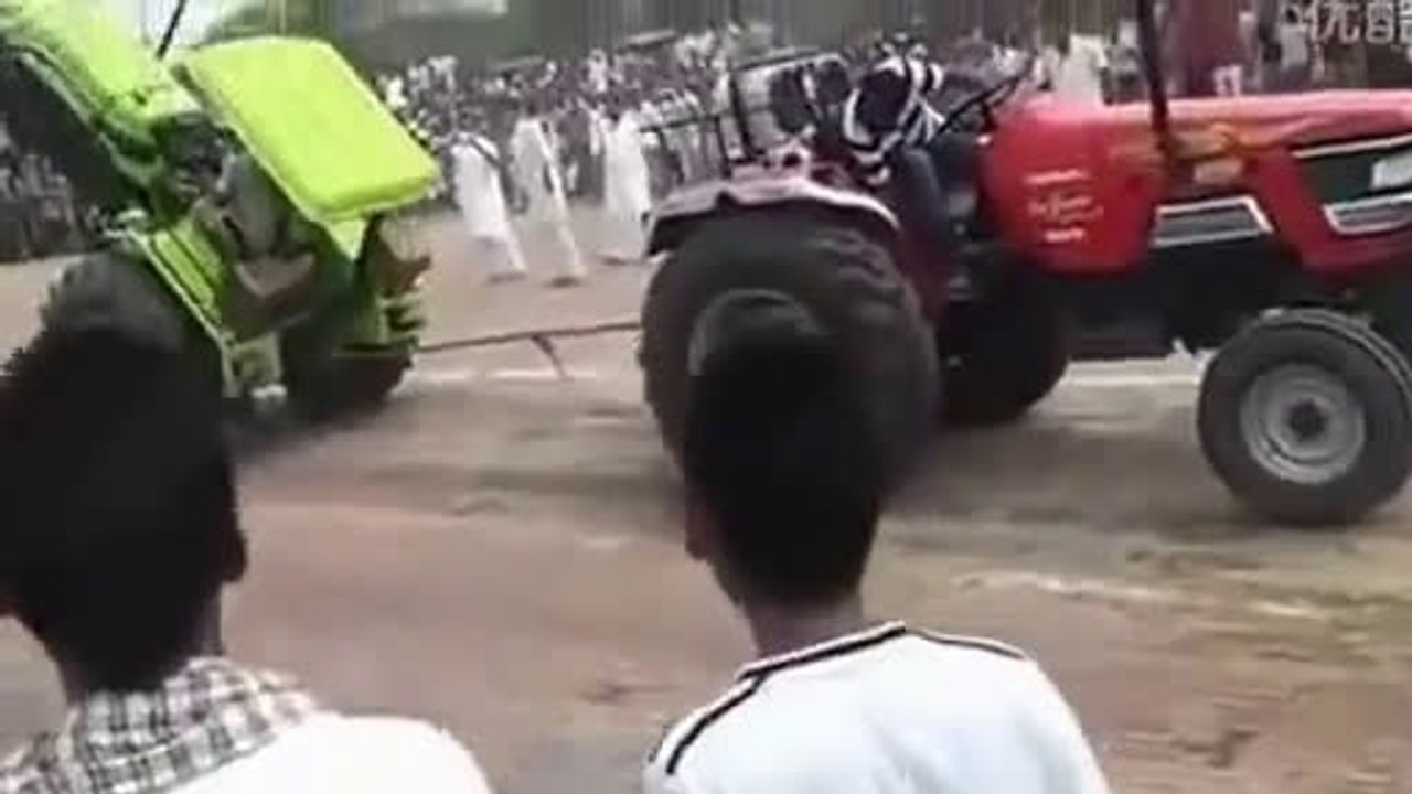 Accident during Tractor fight