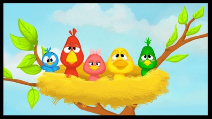 Ils étaient 5 dans le nid - comptines