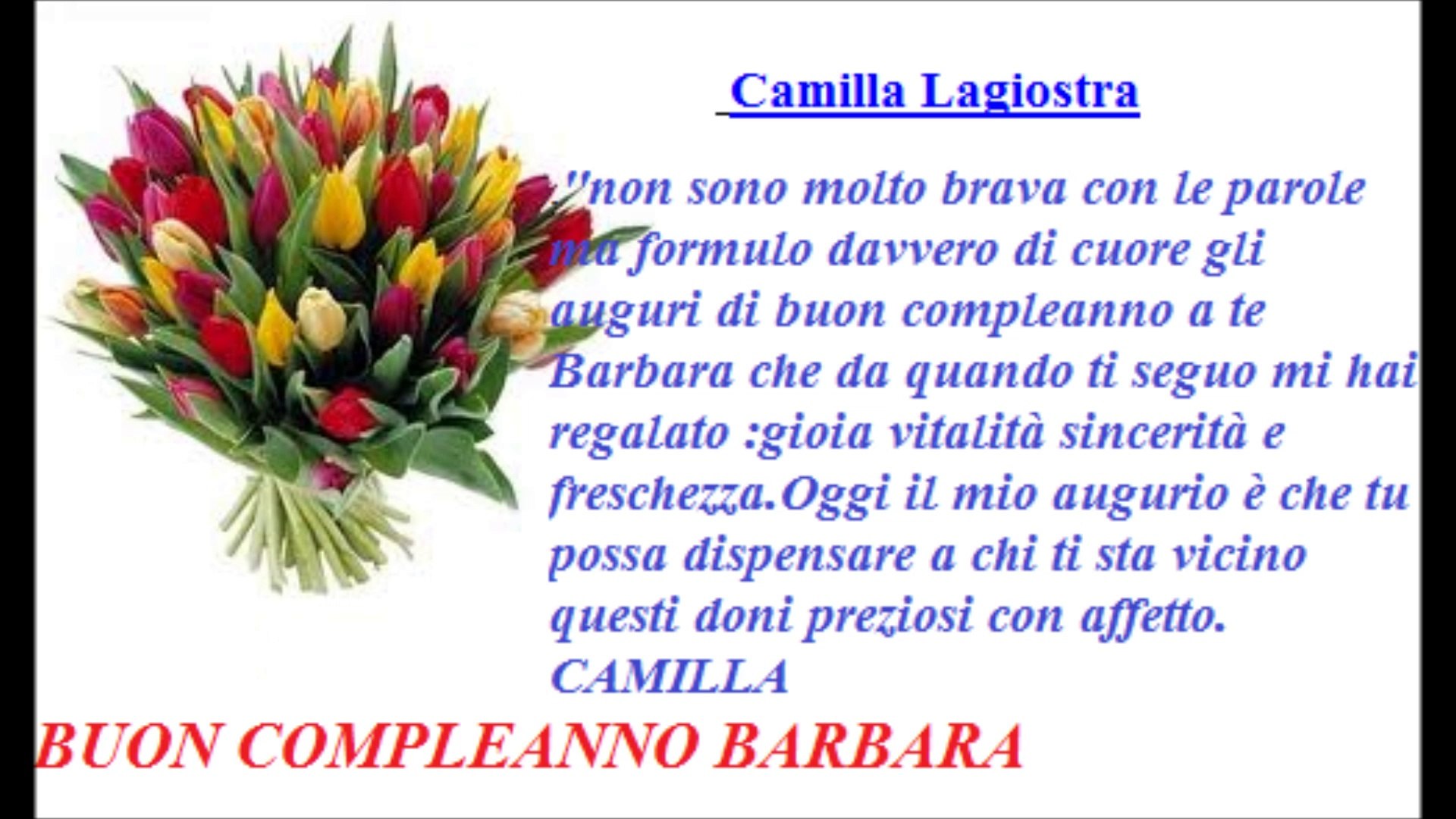 Buon Compleanno Barbara 24 5 14 Video Dailymotion
