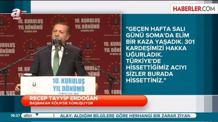 Erdoğan  Merkel'e Teşekkür Etti, Salon Yuhaladı