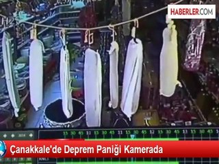 Çanakkale'de Deprem Paniği Kamerada