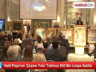 Halil Paşa'nın 'Çeşme Yolu' Tablosu 950 Bin Liraya Satıldı