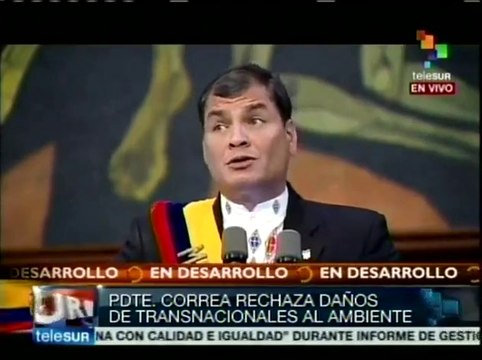 Denuncia Correa presiones para que Ecuador e Irán no tengan nexos