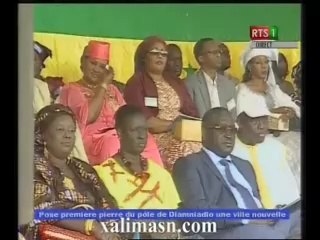 Pose de la premiere pierre du pole urbain de Diamniadio - Discours du Pr Macky Sall