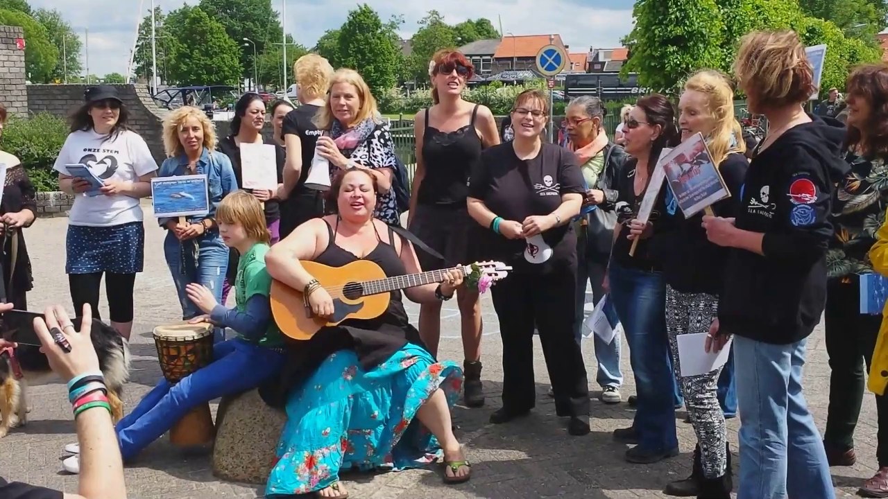 Worldwide Empty The Tanks protest: Holland Harderwijk ..2014