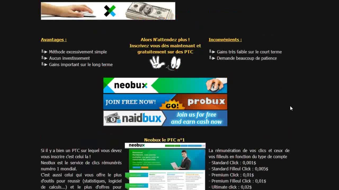 TUTO | Gagner de l'argent sur Internet en cliquant sur des pubs