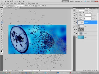 Make texture image and change into facebook cover on photoshop