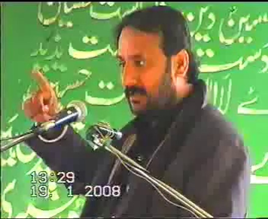 Allama  Saqlain Abbas Ghalou Biyan Yazeed pae Lanat ka sawab yadgar majlis at Sargani