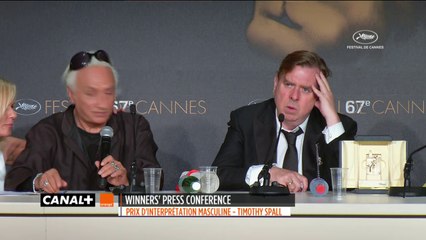 Mr TURNER : Conférence de presse pour le prix d'interprétation masculine Timothy Spall