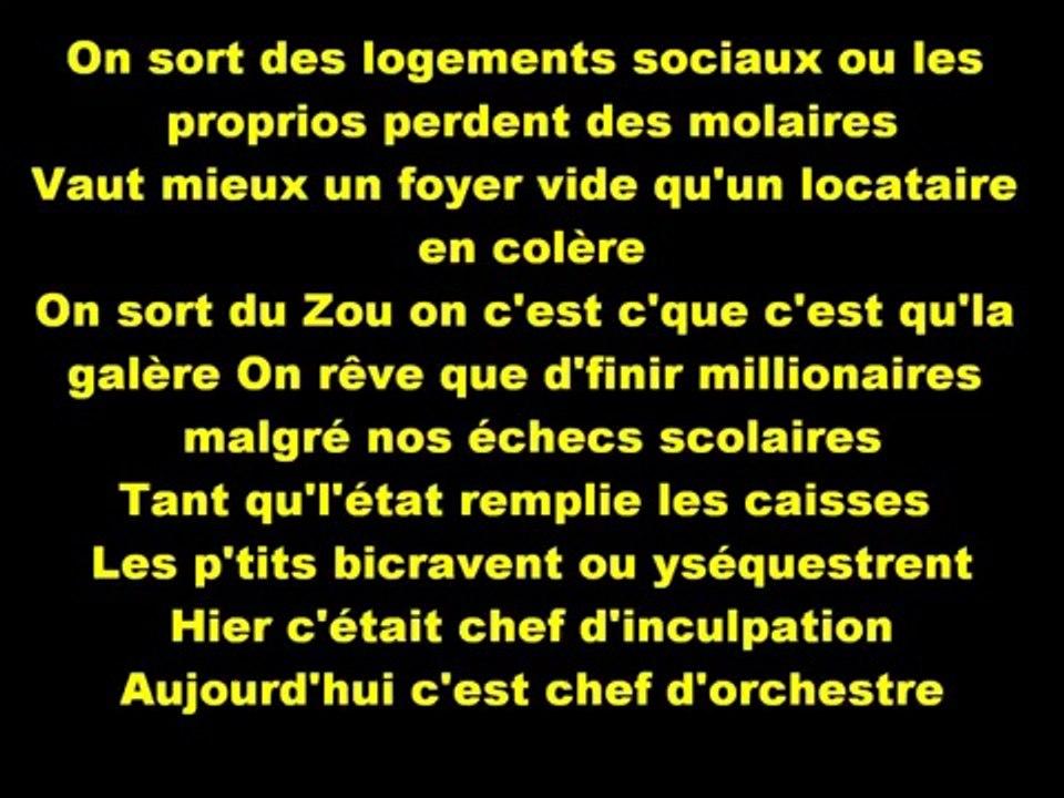 Mister You | Monnaie, Drogue et Respect (Paroles / Lyrics)