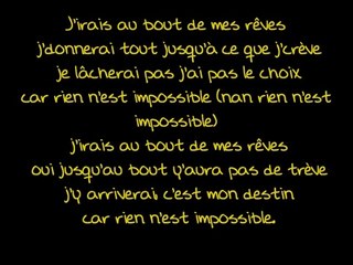 Mister You feat Atheena | Rien n'est impossible (Paroles / Lyrics)