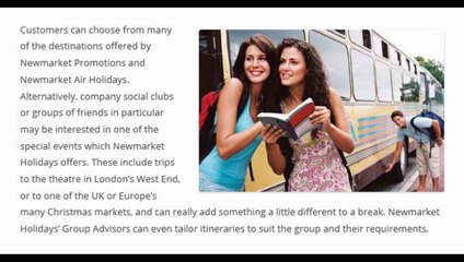 Group Travel with Newmarket Holidays