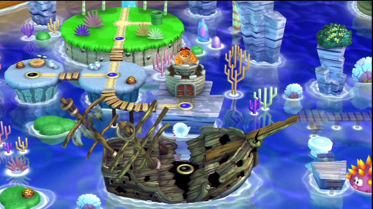 New Super Mario Bros. U - Mer Mentalo - 3-Tour : Tour barbelée