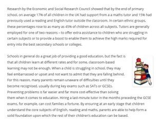 The Student Support Centre Provides Extra Help for Children’s Education