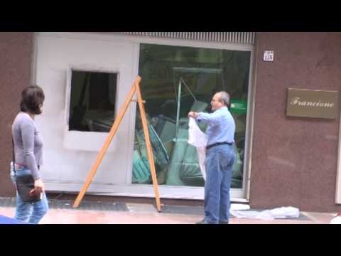 Mercato S.Severino (SA) - Furto con esplosione al bancomat del Banco di Napoli -live- (23.05.14)