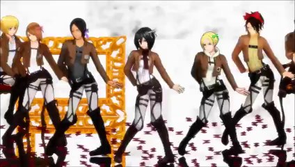 【進撃のMMD】Girls 【Shingeki no Girls】